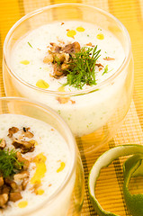 Image showing Tarator - traditional bulgarian cold summer soup