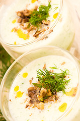 Image showing Tarator - traditional bulgarian cold summer soup