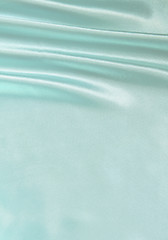 Image showing Smooth elegant blue silk as background 