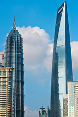 Image showing shanghai pudong view from puxi 