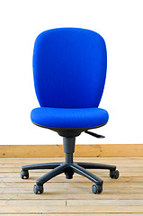 Image showing modern blue office chair