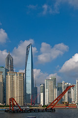 Image showing shanghai pudong view from puxi