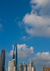 Image showing shanghai pudong view from puxi 