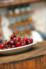 Image showing Appetizing fresh cherries