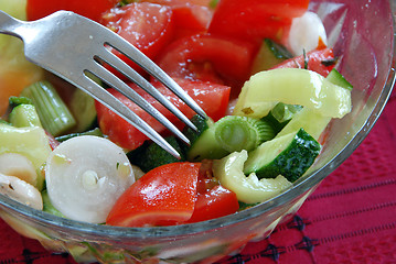 Image showing Appetizing vegetable salad