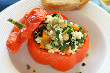 Image showing Roasted Stuffed Capsicum