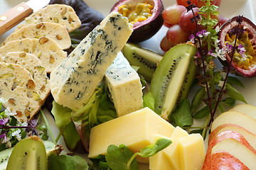 Image showing Fruit And Cheese Platter