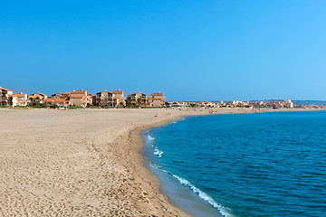 Image showing Mediterranean sea coast. Nice France.