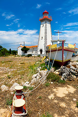 Image showing lighthouse on mediterranean coastline