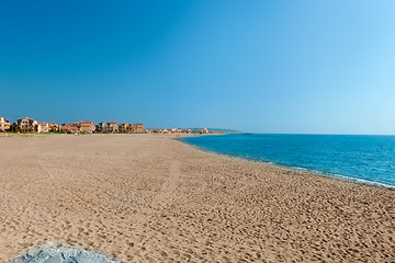 Image showing Mediterranean sea coast. Nice France.