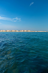 Image showing Mediterranean sea coast. Nice France.