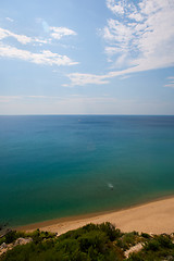 Image showing Mediterranean sea coast. Nice France.