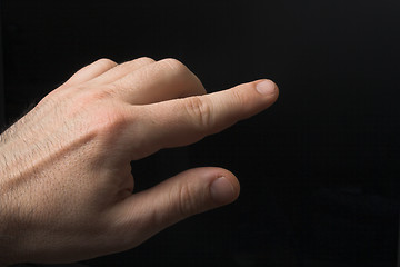 Image showing finger pointing