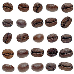 Image showing Set of coffee beans