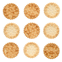 Image showing Set of saly crackers