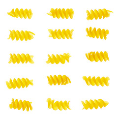 Image showing Set of fusilli pasta