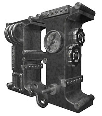 Image showing steampunk letter h