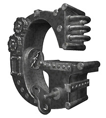 Image showing steampunk letter g