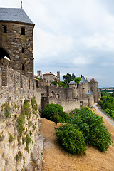 Image showing castle of Carcassonne - south of France