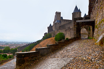 Image showing castle of Carcassonne - south of France