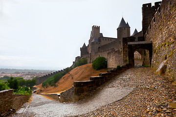 Image showing castle of Carcassonne - south of France