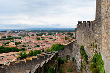 Image showing castle of Carcassonne - south of France