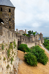 Image showing castle of Carcassonne - south of France