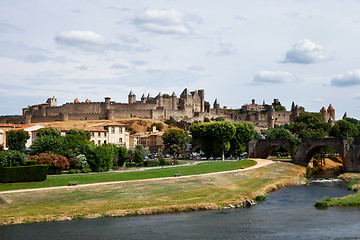 Image showing castle of Carcassonne - south of France