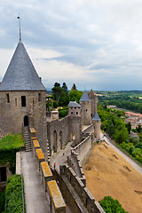 Image showing castle of Carcassonne - south of France