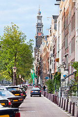 Image showing Romantic street view  in Amsterdam