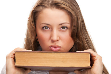 Image showing woman with book