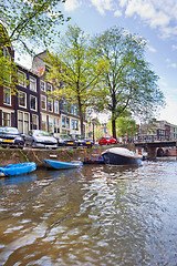 Image showing Amsterdam canals