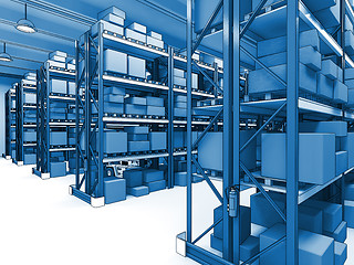 Image showing warehouse 3d