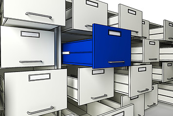 Image showing file cabinet 3d