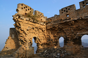 Image showing Dilapidated China Great Wall