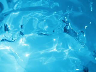 Image showing blue ice and water