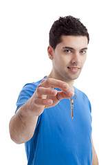 Image showing Holding my house keys