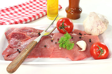 Image showing Pork steaks