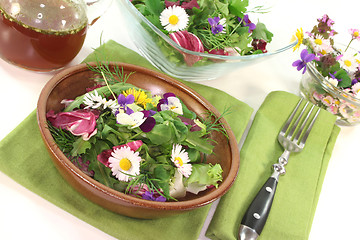 Image showing Wild herb salad