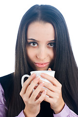 Image showing Woman with cup