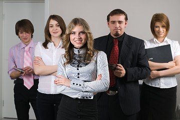 Image showing Young business team