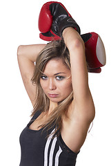 Image showing Boxing girl