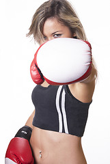 Image showing Boxing girl