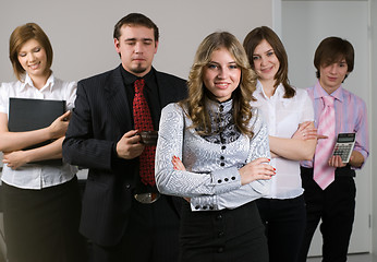 Image showing Young business team