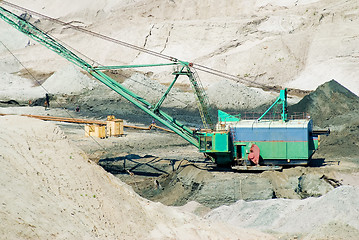 Image showing Amber open-cast mining in Yantarny, Russia