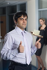 Image showing Businessman With Thumbs Up