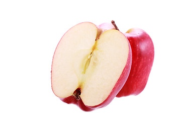 Image showing Red apple isolated on the white 