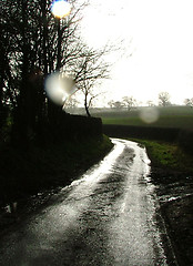 Image showing rainy day lane