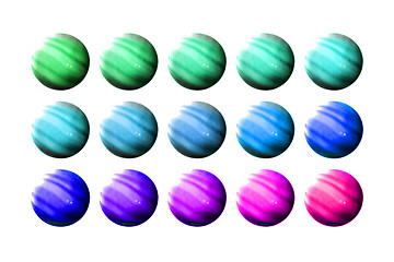 Image showing Planet buttons 02