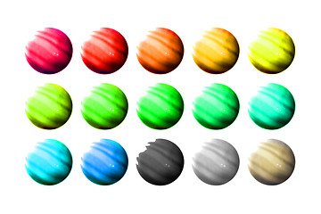 Image showing Planet buttons 03